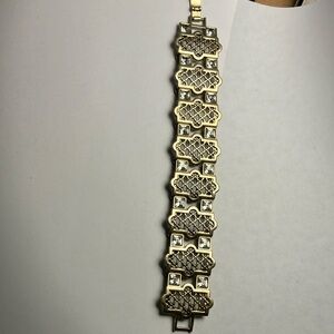 Gold and Silver Geometric Bracelet